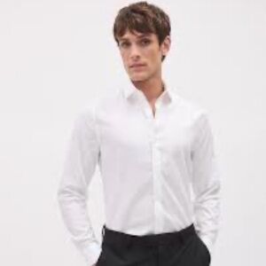 Nwt. Men’s RW&Co white dress shirt